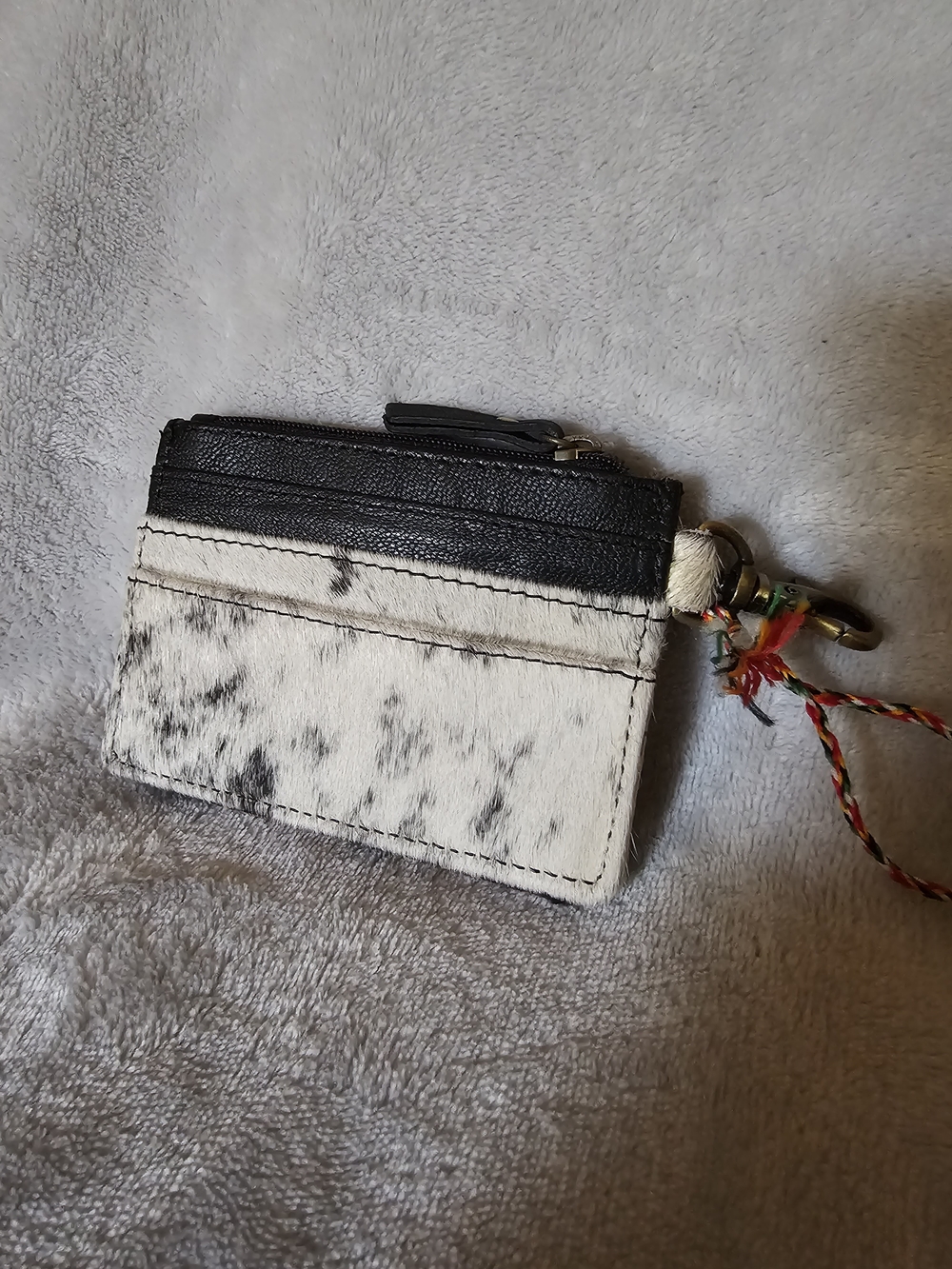 Myra Bag Hand-Tooled Floral Leather Wallet - Yellow & Brown - Picture 2 of 5